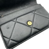 シャネル CHANEL CHANEL 19 チェーンウォレット AP0957 ブラック ゴールド/シルバー金具 シャイニーラム レディース ショルダーバッグ