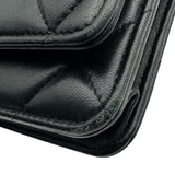 シャネル CHANEL CHANEL 19 チェーンウォレット AP0957 ブラック ゴールド/シルバー金具 シャイニーラム レディース ショルダーバッグ