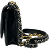 シャネル CHANEL CHANEL 19 チェーンウォレット AP0957 ブラック ゴールド/シルバー金具 シャイニーラム レディース ショルダーバッグ