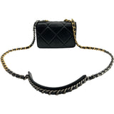 シャネル CHANEL CHANEL 19 チェーンウォレット AP0957 ブラック ゴールド/シルバー金具 シャイニーラム レディース ショルダーバッグ