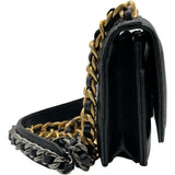 シャネル CHANEL CHANEL 19 チェーンウォレット AP0957 ブラック ゴールド/シルバー金具 シャイニーラム レディース ショルダーバッグ