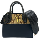 ルイ・ヴィトン LOUIS VUITTON シティ・スティーマーMINI N96317 ネイビー パイソン/レザー レディース ショルダーバッグ