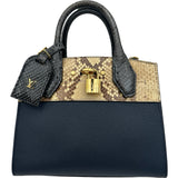 ルイ・ヴィトン LOUIS VUITTON シティ・スティーマーMINI N96317 ネイビー パイソン/レザー レディース ショルダーバッグ
