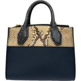 ルイ・ヴィトン LOUIS VUITTON シティ・スティーマーMINI N96317 ネイビー パイソン/レザー レディース ショルダーバッグ