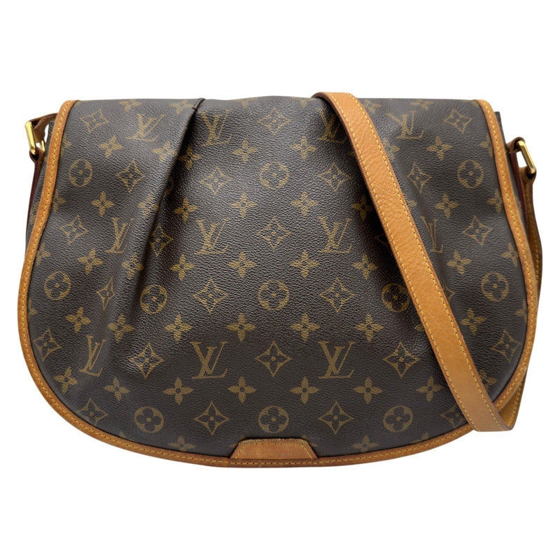 【人気・斜め掛け可】ルイヴィトン メニルモンタンPM モノグラム 保存袋付き ルイ・ヴィトン LOUIS VUITTON メニルモンタンMM M40473 ブラウン