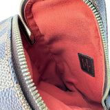 ルイ・ヴィトン LOUIS VUITTON ジェロニモス N51994 ブラウン ダミエ/レザー メンズ ボディバッグ
