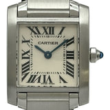 カルティエ Cartier タンクフランセーズSM W51008Q3 シルバー ステンレススチール クオーツ レディース 腕時計