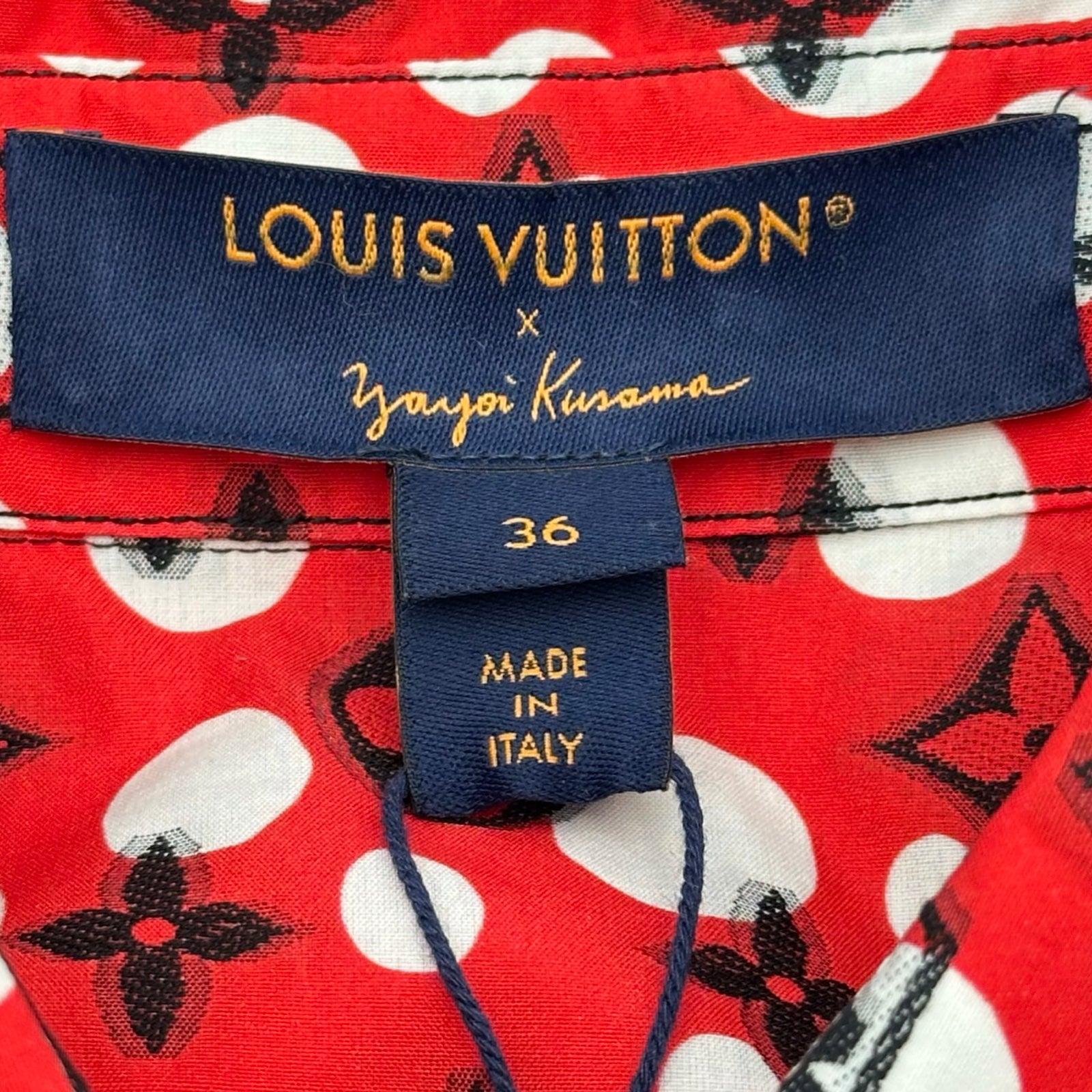 ルイ・ヴィトン LOUIS VUITTON ×草間彌生 モノグラムシャツワンピース