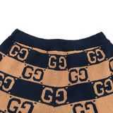 グッチ GUCCI GG総柄コットンニットハーフパンツ 752098 ネイビー コットン メンズ ショートパンツ