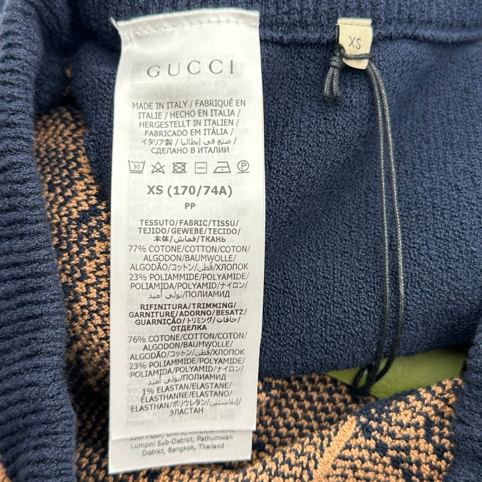 グッチ GUCCI GG総柄コットンニットハーフパンツ 752098 ネイビー