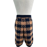 グッチ GUCCI GG総柄コットンニットハーフパンツ 752098 ネイビー コットン メンズ ショートパンツ