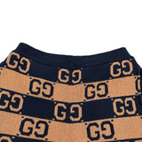 グッチ GUCCI GG総柄コットンニットハーフパンツ 752098 ネイビー コットン メンズ ショートパンツ