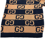 グッチ GUCCI GG総柄コットンニットハーフパンツ 752098 ネイビー コットン メンズ ショートパンツ
