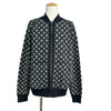 ルイ・ヴィトン LOUIS VUITTON モノグラム総柄ジップアップニットブルゾン HKN05W ブラック ウール メンズ ブルゾン