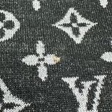 ルイ・ヴィトン LOUIS VUITTON モノグラム総柄ジップアップニットブルゾン HKN05W ブラック ウール メンズ ブルゾン
