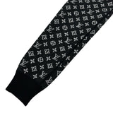 ルイ・ヴィトン LOUIS VUITTON モノグラム総柄ジップアップニットブルゾン HKN05W ブラック ウール メンズ ブルゾン