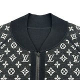 ルイ・ヴィトン LOUIS VUITTON モノグラム総柄ジップアップニットブルゾン HKN05W ブラック ウール メンズ ブルゾン