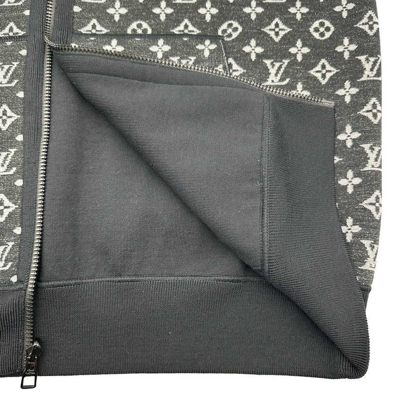 ルイ・ヴィトン LOUIS VUITTON モノグラム総柄ジップアップニット