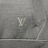 ルイ・ヴィトン LOUIS VUITTON モノグラム総柄ジップアップニットブルゾン HKN05W ブラック ウール メンズ ブルゾン