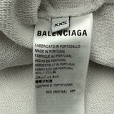 バレンシアガ BALENCIAGA テープロゴプルオーバーパーカー 744441 ホワイト コットン メンズ パーカー