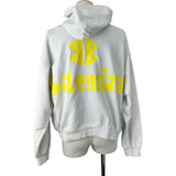 バレンシアガ BALENCIAGA テープロゴプルオーバーパーカー 744441 ホワイト コットン メンズ パーカー