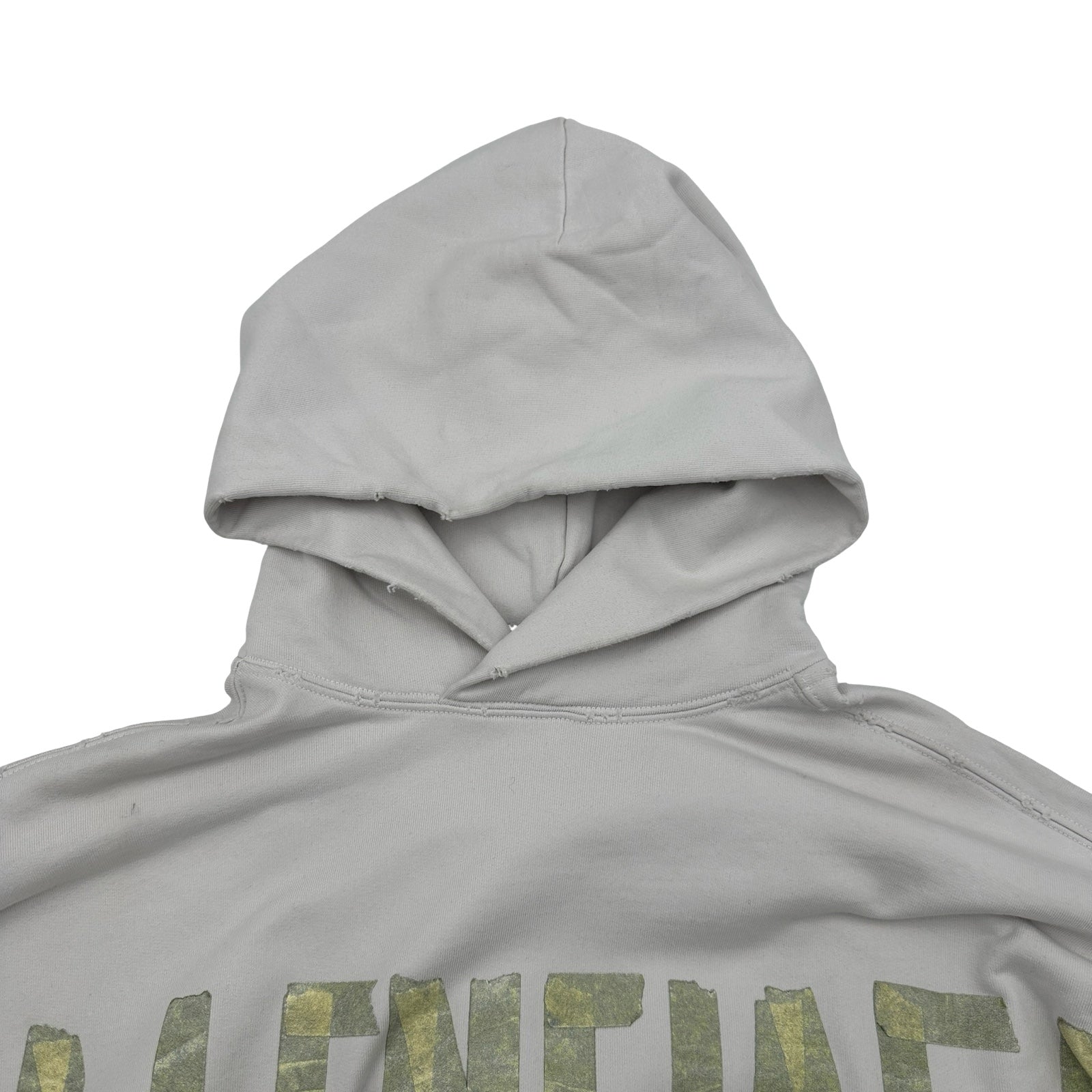 バレンシアガ BALENCIAGA テープロゴプルオーバーパーカー 744441 ホワイト コットン メンズ パーカー バレンシアガ BALENCIAGA テープロゴプルオーバーパーカー 744441