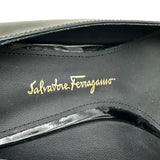 サルヴァトーレ・フェラガモ Salvatore Ferragamo ガンチーニロゴ パテントパンプス 13771 ブラック パテント レディース パンプス