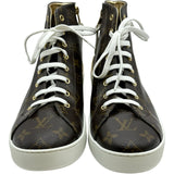 ルイ・ヴィトン LOUIS VUITTON ステラーライン モノグラムハイカットスニーカー CL0127 ブラウン レザー メンズ スニーカー