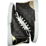 ルイ・ヴィトン LOUIS VUITTON ステラーライン モノグラムハイカットスニーカー CL0127 ブラウン レザー メンズ スニーカー
