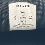 コーチ COACH ローカットスニーカー CW971 ブラック レザー メンズ スニーカー
