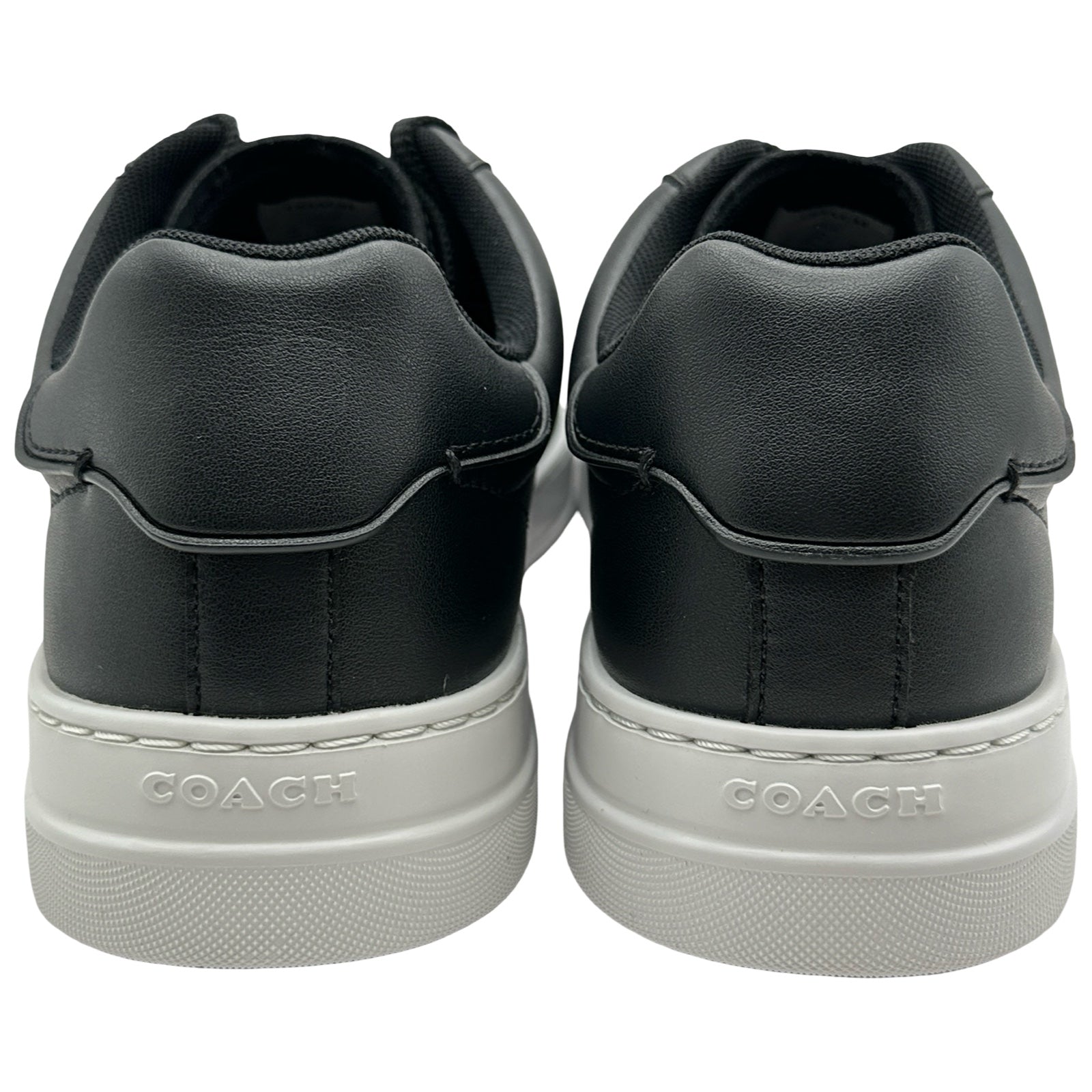 COACH レザースニーカー 黒 US7 箱付き 美品 コーチ COACH ローカットスニーカー CX120 ブラック レザー メンズ