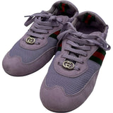 グッチ GUCCI グッチシフト ローカットスニーカー 857963 パープル スエード レディース スニーカー