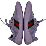 グッチ GUCCI グッチシフト ローカットスニーカー 857963 パープル スエード レディース スニーカー
