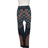 グッチ GUCCI GGジャガードレギンスパンツ 689203 ブラック ナイロン レディース その他ボトムス