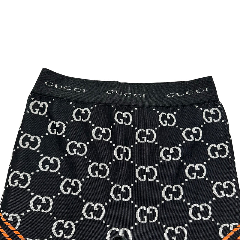 グッチ GUCCI GGジャガードレギンスパンツ 689203 ブラック ナイロン