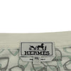 エルメス HERMES 総柄半袖Tシャツ ホワイト コットン メンズ 半袖Ｔシャツ