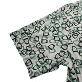 エルメス HERMES 総柄半袖Tシャツ ホワイト コットン メンズ 半袖Ｔシャツ