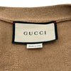 グッチ GUCCI GGジャガードニットカーディガン 695799 キャメル ウール メンズ セーター