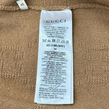 グッチ GUCCI GGジャガードニットカーディガン 695799 キャメル ウール メンズ セーター
