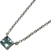 カルティエ Cartier タンクネックレス ホワイトゴールド 750 アクアマリン ジュエリー