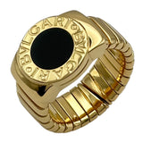 ブルガリ BVLGARI トゥボガスリング ゴールド 750 オニキス ジュエリー