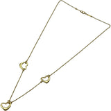 ティファニー TIFFANY＆CO トリプルハートネックレス ゴールド 750 ジュエリー