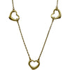 ティファニー TIFFANY＆CO トリプルハートネックレス ゴールド 750 ジュエリー