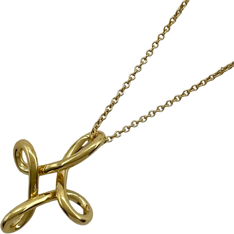 TIFFANY&Co. ティファニー　750インフィニティクロスペンダントトップ ティファニー TIFFANY＆CO インフィニティクロスネックレス ゴールド