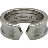 カルティエ Cartier C2リングSM ホワイトゴールド 750 ジュエリー
