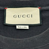 グッチ GUCCI HAWAIIロゴプリント半袖Tシャツ 616036 ブラック コットン メンズ 半袖Ｔシャツ