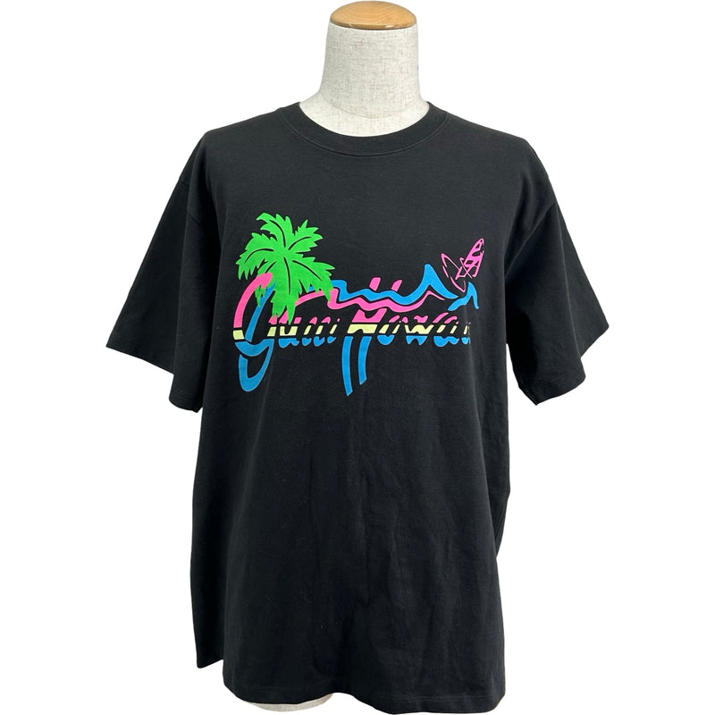 グッチ GUCCI HAWAIIロゴプリント半袖Tシャツ 616036 ブラック