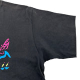 グッチ GUCCI HAWAIIロゴプリント半袖Tシャツ 616036 ブラック コットン メンズ 半袖Ｔシャツ