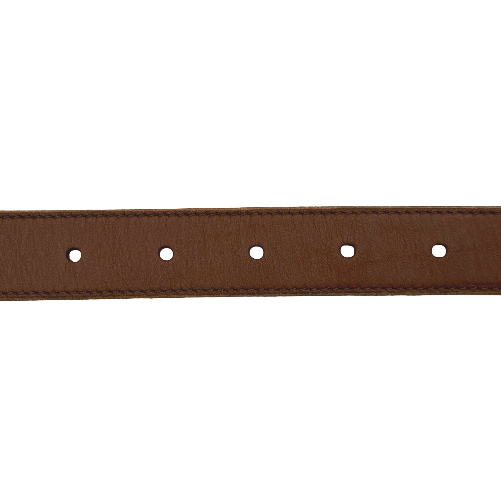 セリーヌ CELINE トリオンフレザーベルト 80 ブラウン ゴールド金具