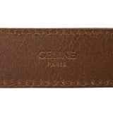 セリーヌ CELINE トリオンフレザーベルト 80 ブラウン ゴールド金具 レザー レディース ベルト